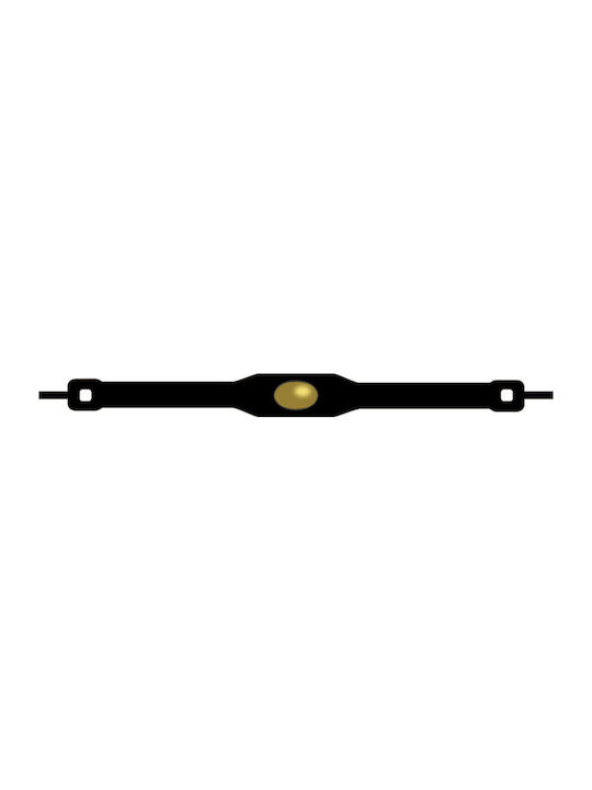 Shoeps Shoelaces Silicone Black 14pcs Gold Button