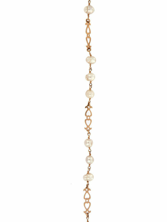 14 carat gold bracelet with pearls