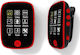 Osio SRM-8680 MP3 Player (8GB) με Οθόνη TFT 1.8" Κόκκινο