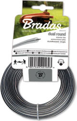 Bradas ZRO24050K Round Brush Cutter Trimmer Line 2.4mm 50m