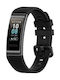 Stripes Strap Silicone Black (Huawei Band 4 Pro)