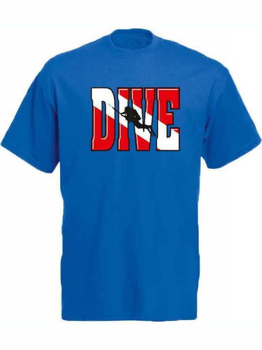 Dive tricou Royal Blue