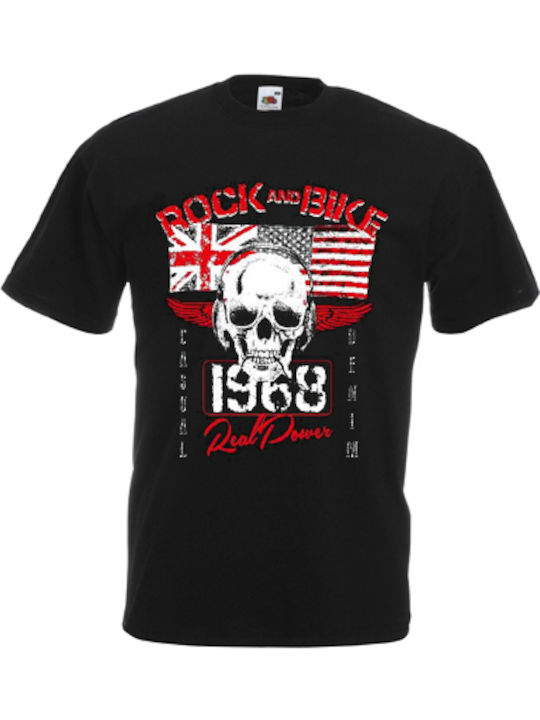 Тениска Rock & Bike Black