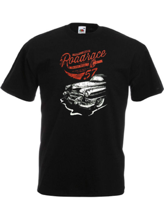 Roadrace Freizeit-T-Shirt Schwarz