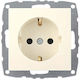 Mono Electric Power Socket amαστήριο σιδερώματος Ecru 1pcs
