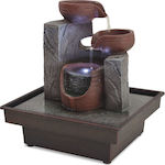 vidaXL Fountain with LED Light 20x18x22cm Interior made of Synthetic Resin 244284