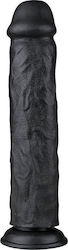 Easytoys Glass Dildo With Suction Cup Black 28.5cm