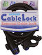 Oxford Cable Bicycle Cable Lock with Key Black