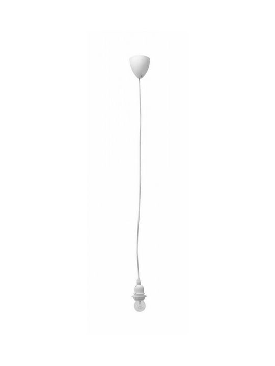 Bizzotto Pendant Light Suspension for Socket E27 White 0827130