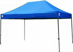Indteak Gazebo Garten Blue 3x3m