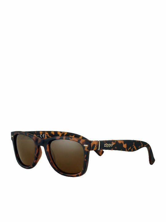 Zippo Women's Sunglasses with Multicolour Plastic Frame and Brown Lens OB76-01