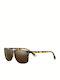 Zippo Men's Sunglasses with Brown Tartaruga Plastic Frame and Brown Polarized Lens OB77-53
