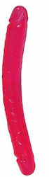 Seven Creations Διπλό Dildo Clear Pink 33.5cm