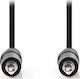 Nedis 3,5mm Klinkenkabel Male - 3,5mm Klinkenstecker Typ 3,5 mm Schwarz 0,5m