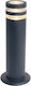 Lutec Outdoor Floor Lamp Small Post Exterior 35W IP44 for GU10 Light Bulb Gray