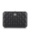 Ogon Designs Quilted Button Small Women's Wallet Cards with RFID Black