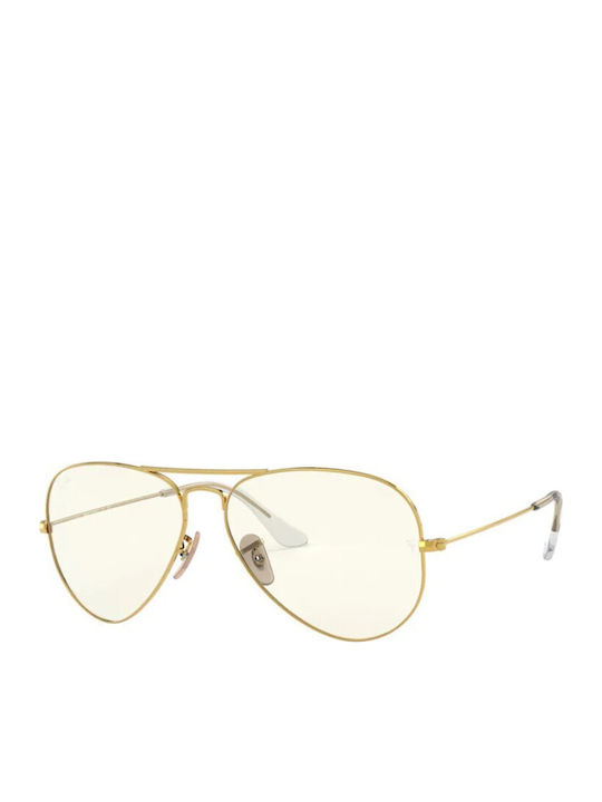 Ray Ban Авиатор Унисекс Слънчеви Очила с Златна...