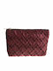 Damen Necessaire in Burgundisch Farbe 23cm