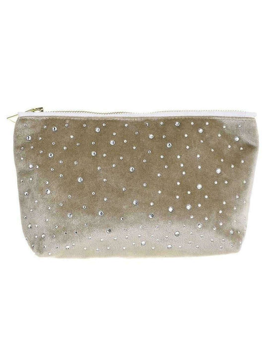 Damen Necessaire in Beige Farbe 25cm