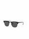 Ray Ban Clubmaster Sunglasses with Black Plastic Frame and Black Lens RB3016 1305B1