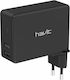 Havit Безжичен Заряден Уред с 2 USB-A Изходни Порта 5W Черен (H147)