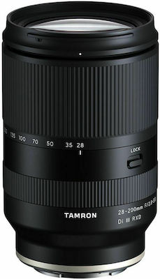 Tamron Full Frame Φωτογραφικός Φακός Di III RXD 28 - 200mm f/2.8 - 5.6 Telephoto / Wide Angle / Tele Zoom για Sony E Mount Black