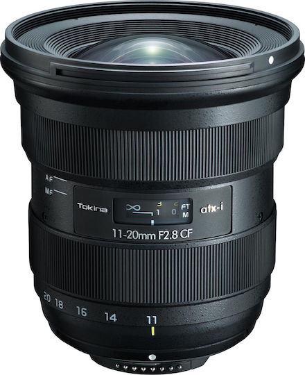 Tokina Crop Φωτογραφικός Φακός atx-i 11-20mm f/2.8 CF Ultra-Wide Zoom για Nikon F Mount Μαύρος