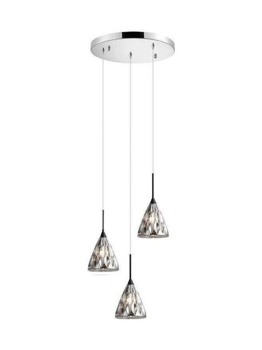 Luma Pendant Light Three-Light for Socket G9 Black