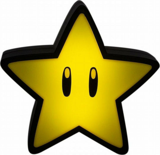 Paladone Led Παιδικό Διακοσμητικό Φωτιστικό Super Mario Bros Super Star Κίτρινο 12εκ.