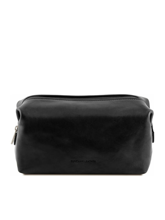 Tuscany Leather Toiletry Bag Smarty S in Black color 22cm