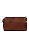 Toiletry Bag Smarty L in Tabac Brown color 26cm