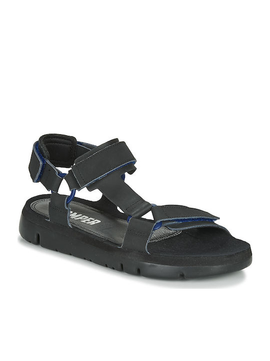 Oruga Leder Herrensandalen in Schwarz Farbe
