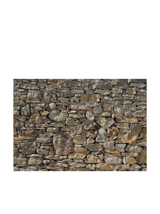 Ταπετσαρία Τοίχου Stone Wall Μ368xΠ254cm Καφέ