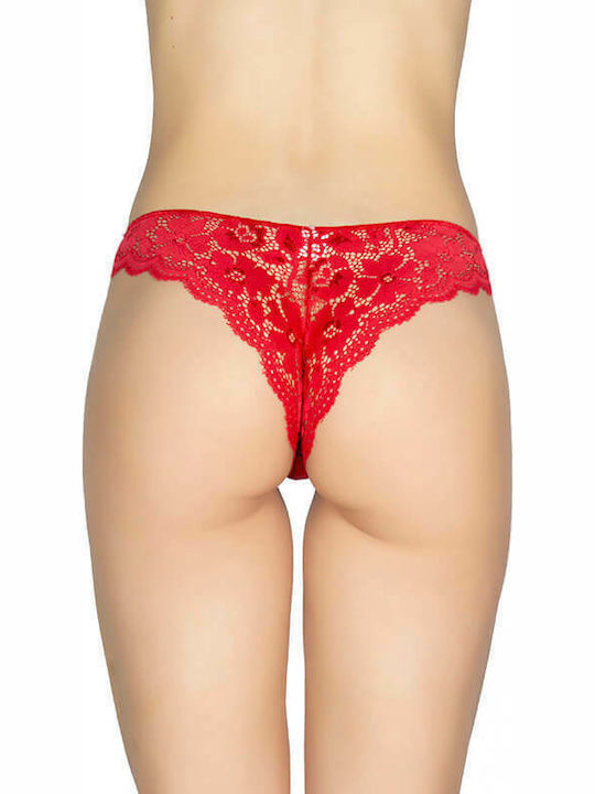 Brazil Roll 2 pieces Lace Cotton - Modal Red