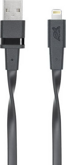 Rivacase 6001 Редовна USB-A към Lightning кабел Черен 1.2м