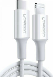 Ugreen US171 USB-C to Lightning Cable 18W Λευκό 1m (10493)