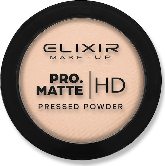 Elixir Pro Matte HD Pressed Powder Puder 204 Latte Coffee 9gr