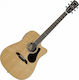 Alvarez Semi-Acoustic Guitar Artist AD60CE Cutaway Natural Gloss