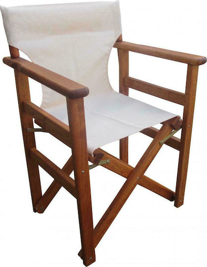 Director's Chair Wooden 5168 G Ecru 60x51x86cm