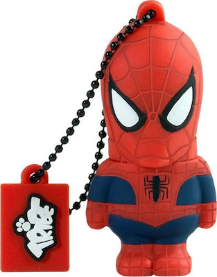 Tribe Marvel Spiderman 8GB USB 2.0 Stick Κόκκινο