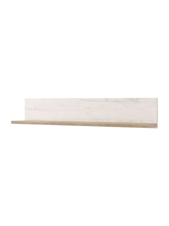 Ράφι Τοίχου Kent ZP Grey Oak / White Oak 120x19.5x22εκ.