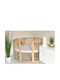 IngVart Convertible Baby Crib Smart Oval Oak for Mattress 60x125cm