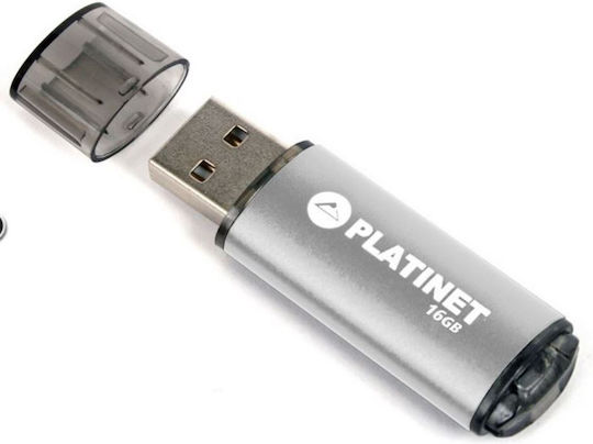 Platinet X-depo 16GB USB 2.0 USB флашка Сребрист