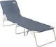 Outwell Tenby Foldable Steel Beach Sunbed Blue 188x54x30cm