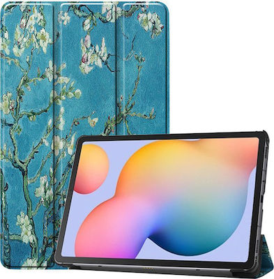 Magnetic 3-fold Flip Cover Δερματίνης Sakura (Galaxy Tab S6 Lite 10.4)