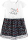 Guess Kids Dress Tulle Short Sleeve White