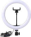 Professional Ring Light Led Lumină Inelară 33cm 2700 - 5500K cu Suport pentru Telefon