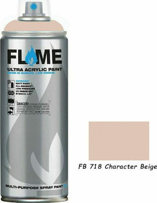 Flame Paint Σπρέι Βαφής FB Ακρυλικό με Ματ Εφέ New Character Beige 400ml