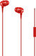 TTEC Pop In-ear Handsfree with 3.5mm Connector Red