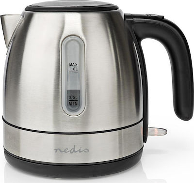 Nedis Kettle 1lt 2150W Silver